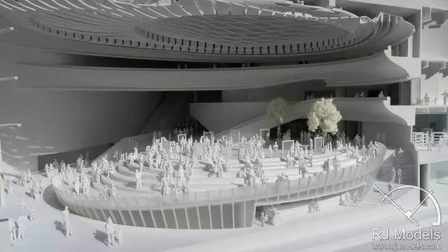 Xiqu中心概念模型的独特天花板。