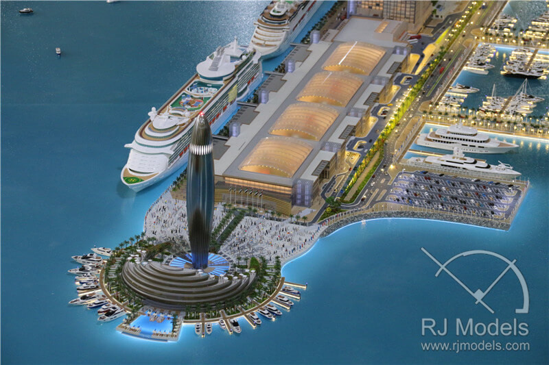 迪拜港口项目总体规划模型