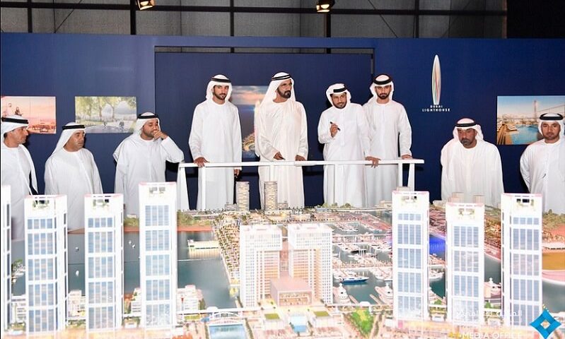 迪拜港口工程灯塔