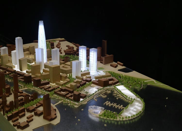 斯里兰卡科伦坡港口城市滨海区概念设计模型